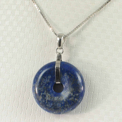 Bold Blue Lapis Donut Pendant