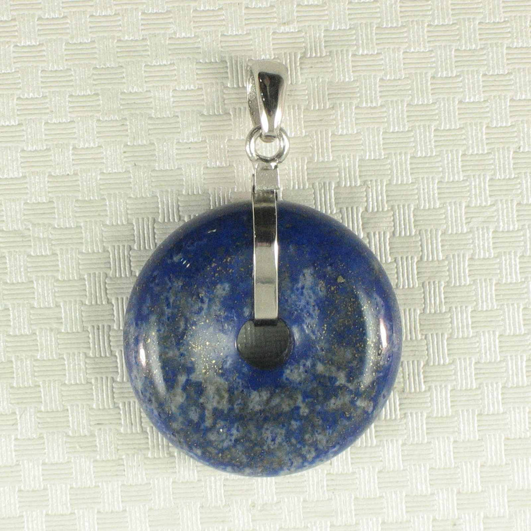 Bold Blue Lapis Donut Pendant