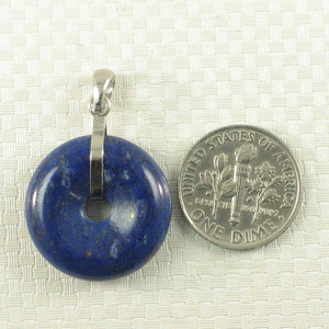 Bold Blue Lapis Donut Pendant