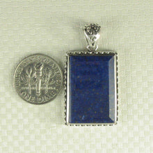 Load image into Gallery viewer, Large Antique Lapis Rectangle Pendant