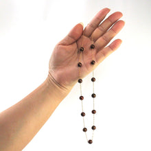 Load image into Gallery viewer, Chocolate Pearl Tin-Cup Necklace in 14k Gold