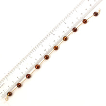 Load image into Gallery viewer, 14k Yellow Gold Twist Tube Chocolate Cultured Pearl Bracelet
