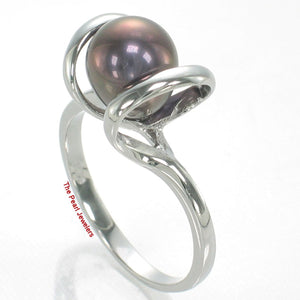 Classic .925 Sterling Silver Black-Peacock Pearl Ring
