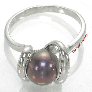 Classic .925 Sterling Silver Black-Peacock Pearl Ring