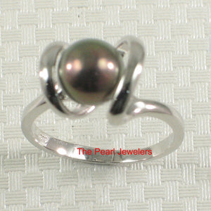 Classic .925 Sterling Silver Black-Peacock Pearl Ring