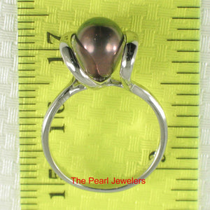 Classic .925 Sterling Silver Black-Peacock Pearl Ring