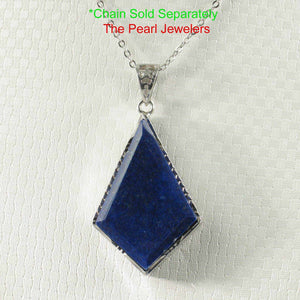 Classic Diamond Shaped Blue Lapis Pendant