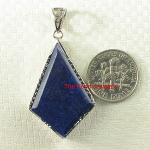 Classic Diamond Shaped Blue Lapis Pendant