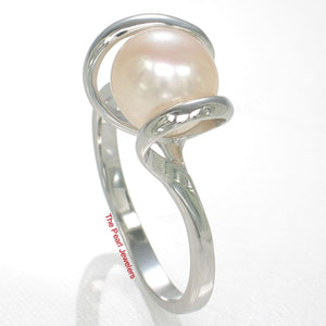 Classic .925 Sterling Silver Pink-Peach Pearl Ring