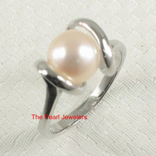 Load image into Gallery viewer, Classic .925 Sterling Silver Pink-Peach Pearl Ring