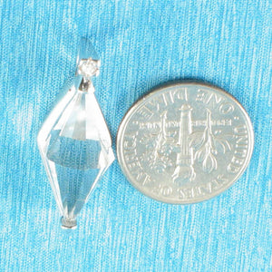 Crystal & CZ Fortune Silver Pendant