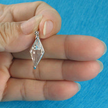 Load image into Gallery viewer, Crystal &amp; CZ Fortune Silver Pendant