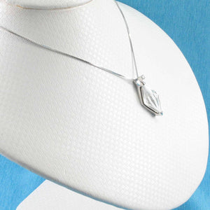 Crystal & CZ Fortune Silver Pendant