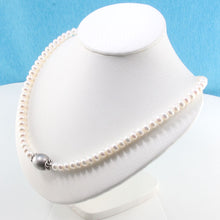 Load image into Gallery viewer, Gray Tahitian Pearl with F/W Pearls &amp; Silver Bali Beads Necklace