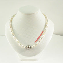 Load image into Gallery viewer, Khaki Tahitian Pearl with Freshwater Pearls &amp; Silver Bali Beads Necklace