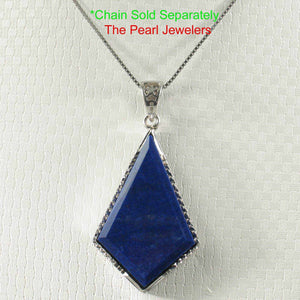 Diamond Shaped Blue Lapis Lazuli Pendant