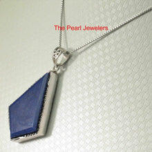 Load image into Gallery viewer, Diamond Shaped Blue Lapis Lazuli Pendant