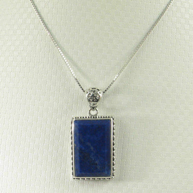 Handcrafted Blue Lapis Diamond Shape Pendant