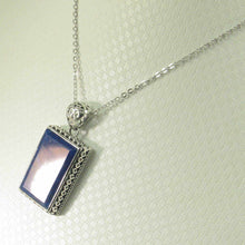 Load image into Gallery viewer, Handcrafted Blue Lapis Diamond Shape Pendant