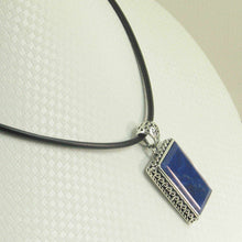 Load image into Gallery viewer, Handcrafted Blue Lapis Diamond Shape Pendant