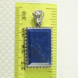 Handcrafted Blue Lapis Diamond Shape Pendant