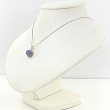Load image into Gallery viewer, 14k Yellow Gold Diamond Lavender Jade Enhancer Pendant