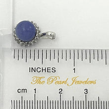 Load image into Gallery viewer, 14k White Gold Diamond Lavender Jade Enhancer Pendant