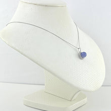 Load image into Gallery viewer, 14k White Gold Diamond Lavender Jade Enhancer Pendant