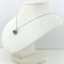 Load image into Gallery viewer, 14k White Gold Diamond Lavender Jade Enhancer Pendant