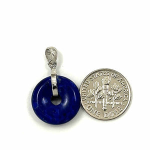 Donut Blue Lapis Lazuli Pendant