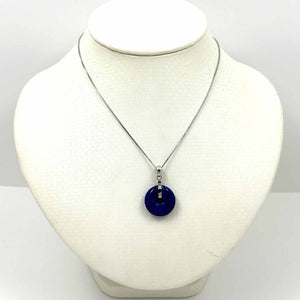 Donut Blue Lapis Lazuli Pendant