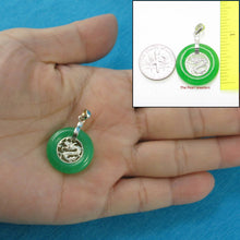 Load image into Gallery viewer, Dragon Carved Green Jade Pendant