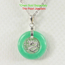 Load image into Gallery viewer, Dragon Carved Green Jade Pendant