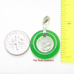 Dragon Carved Green Jade Pendant