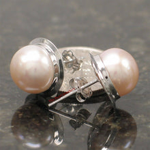 Load image into Gallery viewer, 14kw AAA 9–9.5 mm High Luster Natural Peach Cultured Pearl Encircle Stud Earrings