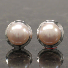 Load image into Gallery viewer, 14kw AAA 9–9.5 mm High Luster Natural Peach Cultured Pearl Encircle Stud Earrings