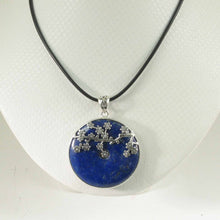 Load image into Gallery viewer, Feng Shui 40 mm Blue Lapis Donut Pendant