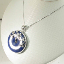 Load image into Gallery viewer, Feng Shui 40 mm Blue Lapis Donut Pendant