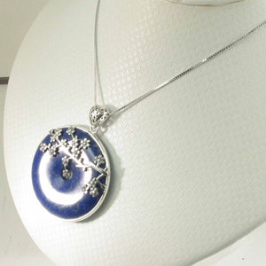 Feng Shui 40 mm Blue Lapis Donut Pendant