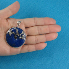 Load image into Gallery viewer, Feng Shui 40 mm Blue Lapis Donut Pendant
