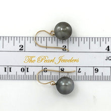 Load image into Gallery viewer, Gold-Filled Baroque Tahitian Pearl Fish-Hook Earrings