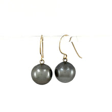 Load image into Gallery viewer, Gold-Filled Baroque Tahitian Pearl Fish-Hook Earrings