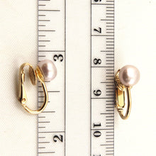 Load image into Gallery viewer, 14k Gold-Filled Clip-On Pink Freshwater Pearl Earrings