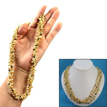 Load image into Gallery viewer, Golden-Green Keshi Pearl &amp; Black Onyx Necklace