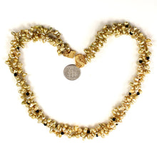 Load image into Gallery viewer, Golden-Green Keshi Pearl &amp; Black Onyx Necklace