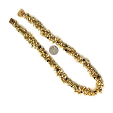 Load image into Gallery viewer, Golden-Green Keshi Pearl &amp; Black Onyx Necklace