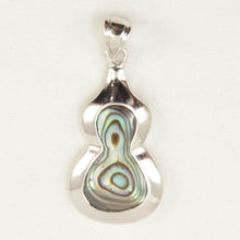 Load image into Gallery viewer, Gourd-Shaped Mother of Pearl Sterling Silver Pendant