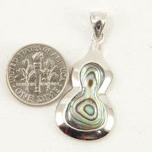 Load image into Gallery viewer, Gourd-Shaped Mother of Pearl Sterling Silver Pendant