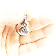 Load image into Gallery viewer, Gourd-Shaped Mother of Pearl Sterling Silver Pendant