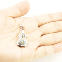 Load image into Gallery viewer, Gourd-Shaped Mother of Pearl Sterling Silver Pendant